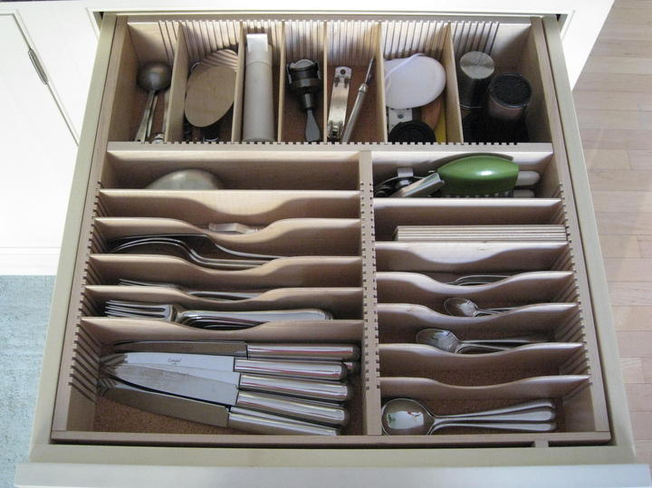 custom silverware drawer insert