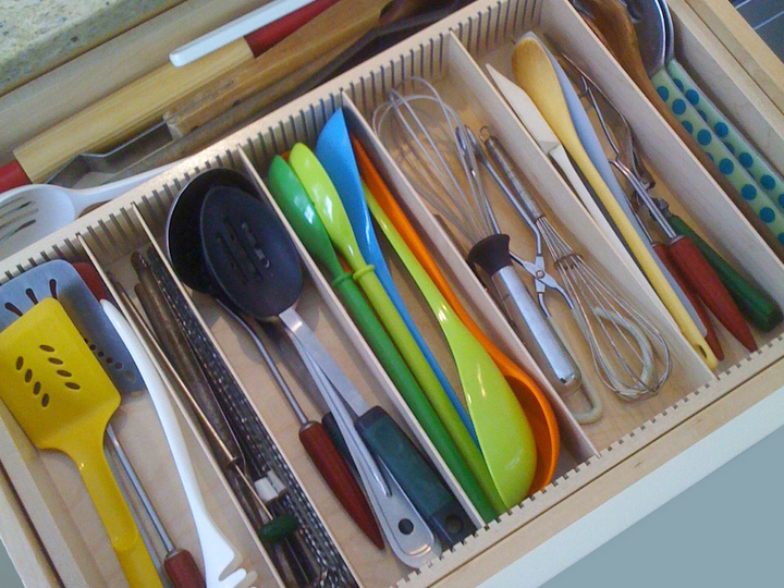 kitchen drawer utensil storage organizer