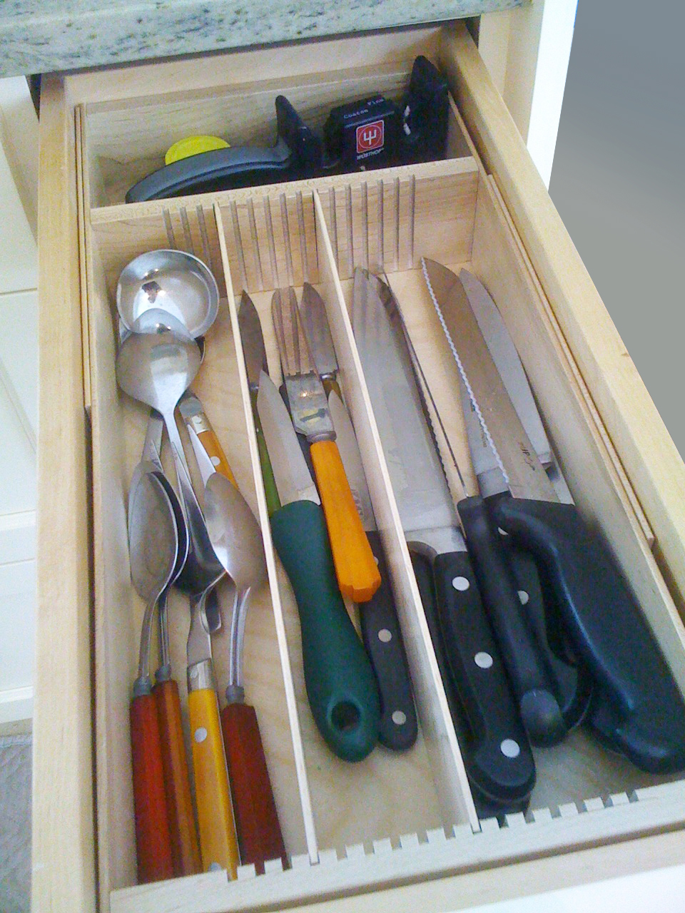 small kitchen utensil drawer