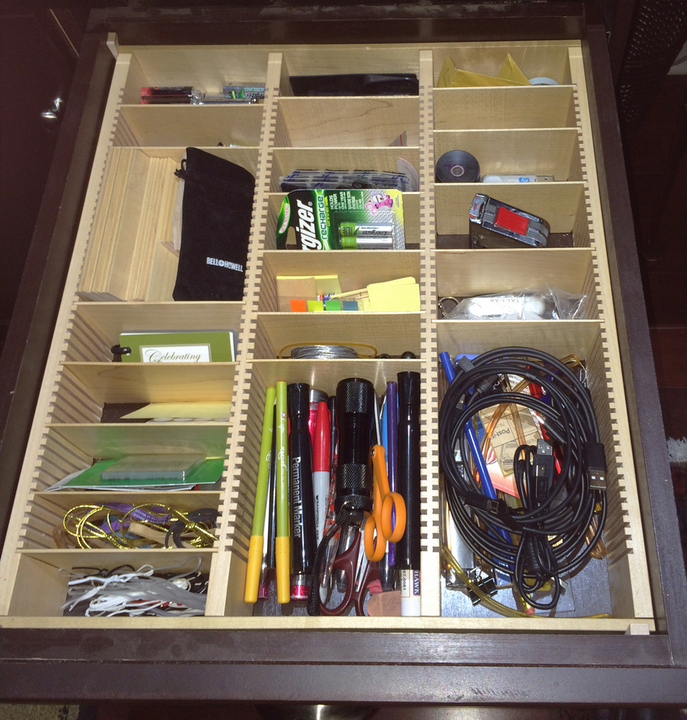 wood drawer organizer insert for office