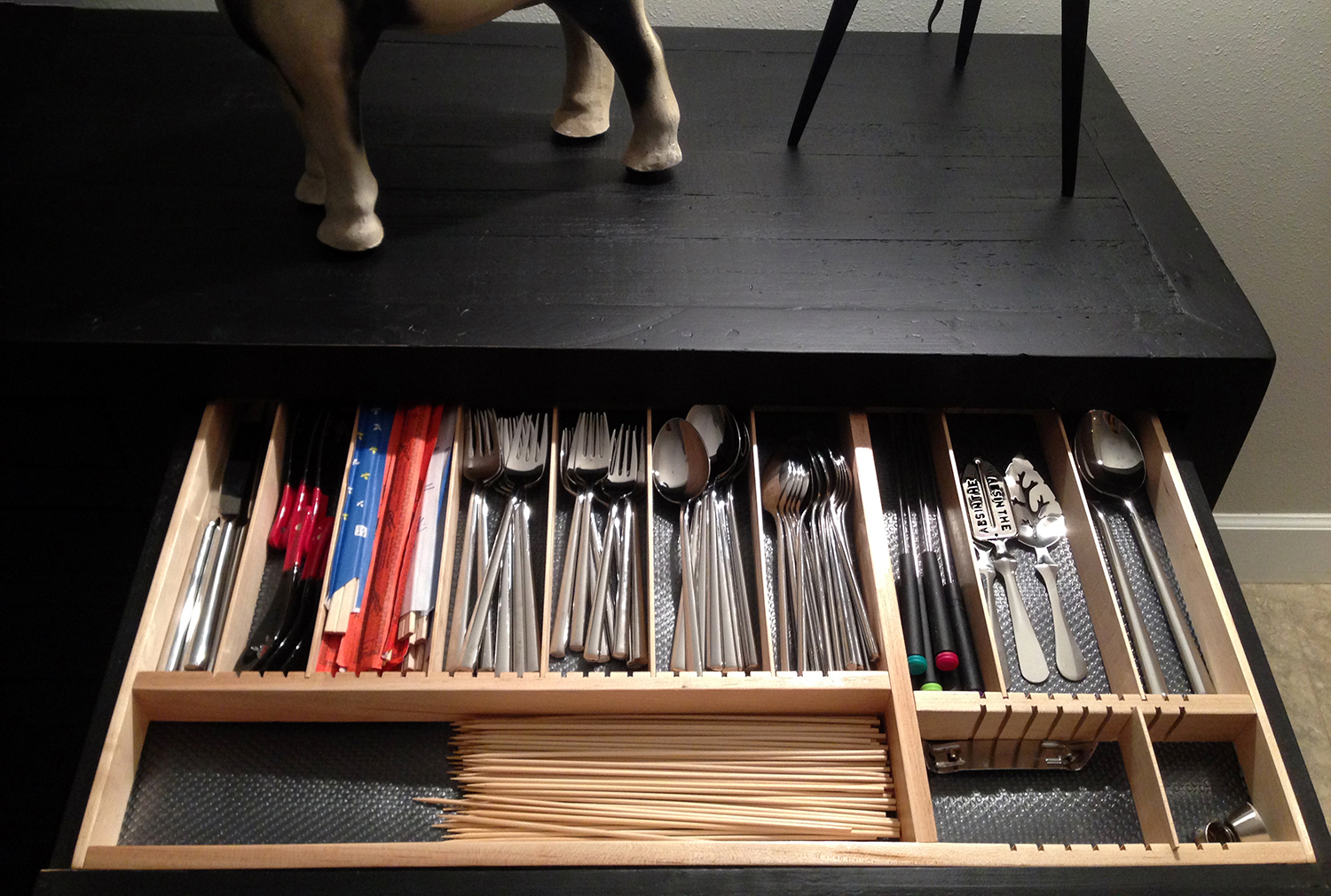 dining cabinet hutch drawer insert