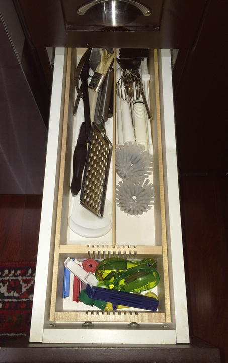 tiny kitchen utensil drawer