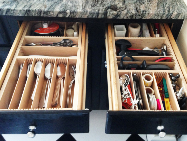 utensil and silverware drawer organizers