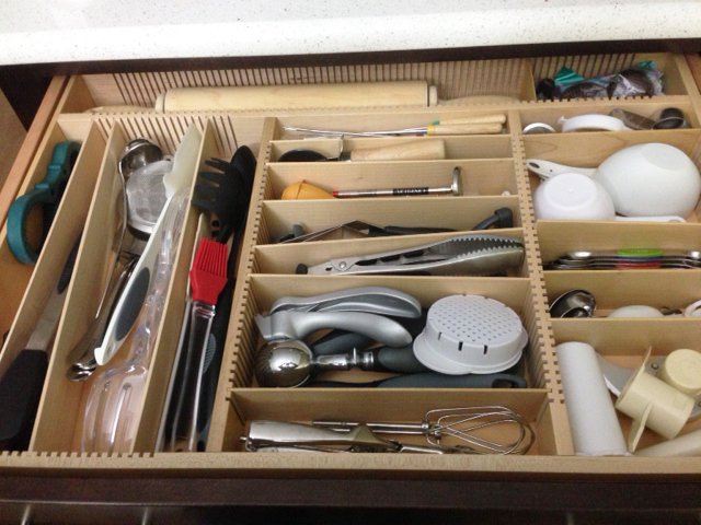 wood organizer for big drawer