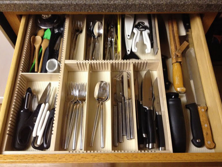 medium sized kitchen drawer organizer