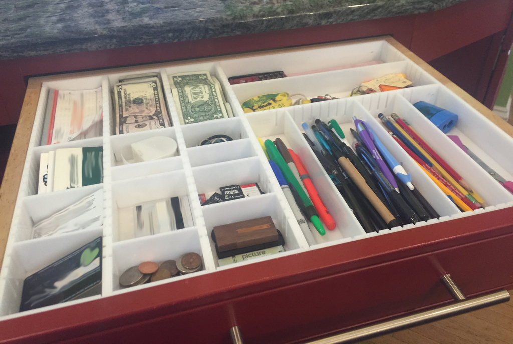 acrylic junk drawer insert